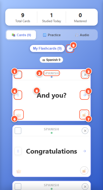 Your cards